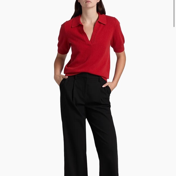 NWT reformation Louise Cashmere Polo Sweater - Picture 8 of 13